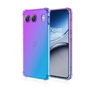 GOGME Couleur Dégradée Coque pour OnePlus Nord 4 5G, Transparent Silicone TPU [Antichoc Bumper] Housse, Shock-Absorption et Anti-Rayures Étui. (Bleu/Purple)