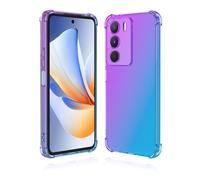 GOGME Couleur Dégradée Coque pour Realme Note 70T 4G, Transparent Silicone TPU [Antichoc Bumper] Housse, Shock-Absorption et Anti-Rayures Étui. (Bleu/Purple)