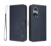 GOGME Design Panda Coque Portefeuille en Cuir pour Huawei Honor 50 5G / Nova 9 avec Porte-Cartes, Anti-RFID, Support Multi-Angle & Protection Intégrale - Bleu