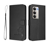 GOGME Design Panda Coque Portefeuille en Cuir pour Xiaomi Redmi 15 5G avec Porte-Cartes, Anti-RFID, Support Multi-Angle & Protection Intégrale - Noir