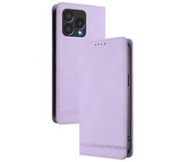 GOGME Étui Portefeuille en Cuir pour Cubot A40 - Coque Magnétique avec Blocage RFID et Housse Stand Anti-Choc - Violet Clair