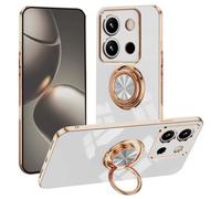 GOGME Placage Coque pour Xiaomi Redmi Note 13 Pro+ Plus 5G Étui, Ultra Mince Anti-Choc Housse Bumper, Étui de Protection TPU Robuste Résistant Aux Rayures. Blanc