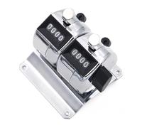 GOGO 2 unités Compteur mécanique de Bureau avec Support de Base, Compteur à cliquer 4 Chiffres réinitialisable