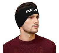 GOGO Bandeau d'Hiver Personnalisé en Micro-Polaire, Protège-Oreilles à Double Couche, Couvre-oreilles Chauffant avec Impression du Logo
