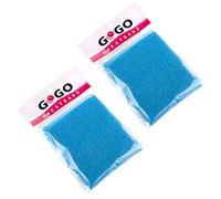 GOGO Bandeau en Tissu éponge 4 Pouces Poignets Athletic Cotton Cambridge Blue Pair