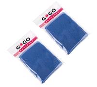 GOGO Bandeau en Tissu éponge 4 Pouces Poignets Athletic Cotton Royal Blue Pair