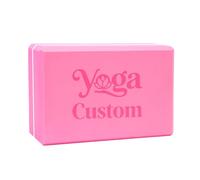 GOGO Bloc de yoga personnalisé 22,9 x 15,2 x 7,6 cm, brique de yoga en mousse EVA haute densité gravée pour salle de gym, pilates, studio, méditation
