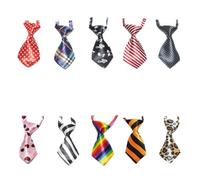 GOGO Lot de 10 Cravate pour Animaux de Compagnie, Collier Noeud Papillon Chien Réglable Cravates de Chiot Chaton