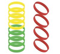 GOGO Lot de 12 Bracelets en silicone pour enfants, Bracelets en caoutchouc