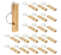 GOGO Sifflet personnalisé en Aluminium gravé au Laser, 20 pièces, sifflet d'urgence de sécurité pour randonnée en Plein air, Camping, Chasse, pêche