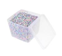 Gogogmee 1 boîte Boîte de Perles Colorées Mousse pour Remplissage DIY Pâte à Modeler Décorative Billes de Mousse pour Artisanat et Décoration Festive