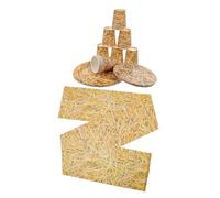 Gogogmee 1 Ensemble Décorations de Thème Cow Boy avec Nappes et Assiettes Paille Fournitures de Fête Style Accessoires pour Fêtes et Événements Rustiques