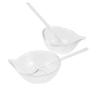 Gogogmee 1 Grand Bol 1 Petit Bol 2 Cuillères Outils de Soins du Visage Professionnel Usage Esthétique et Cosmétique