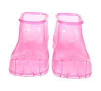 Gogogmee 1 Paire chaussures de trempage Berceau de jupe bougeoirs chauffe-plat dorés décor chaussures de bain seau de pieds seau à pied bain de pieds, chaussures de PVC Rosy