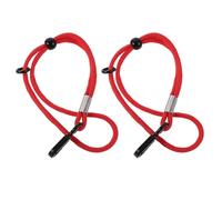 Gogogmee 1 paire de dragonnes réglables pour de ski - Cordes de sécurité anti-perte pour d'hiver, idéales pour les sports de neige en extérieur (rouge)