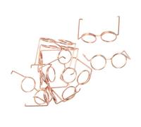 Gogogmee 10 Mini Lunettes de Poupée en Métal, Accessoires de Maison de Poupées sans Verres, Lot de 10 pour Collection et Décoration