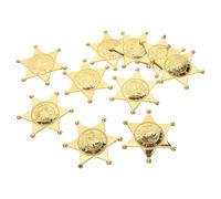 Gogogmee 10 pièces Badge Policier Plastique Petit et Léger Accessoire Cosplay Portable pour Fête et Déguisement