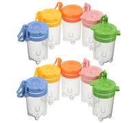 Gogogmee 10 Pièces Boîte Observation Insectes Coffret Plastique Transparent avec Couvercle Rabattable Boîte Élevage et Collecte Sécurisée pour Garçon Fille Outil Éducatif Exploration Nature