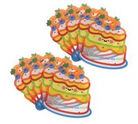 Gogogmee 10 Pièces Bonbons pour Garçon Fille avec Motifs Gâteau Sacs Cadeaux Réutilisables à Fond Plat Pochettes Snack Auto-adhésives pour Fêtes Anniversaire et Cadeaux