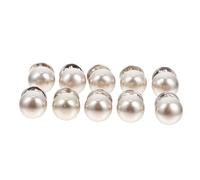 Gogogmee 10 pièces Boutons Pressions Invisibles Argentés Broches Col Sécurisées pour Vêtements Accessoires Amovibles Anti-écartement Décorations Élégantes pour Chemises et Cardigans