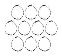 Gogogmee 10 pièces Bracelets Tissés Réglables Volleyball pour Filles et Garçons Lot Breloques Sportives Cadeaux Équipe et Accessoires Fête Sportive