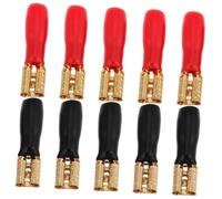 Gogogmee 10 pièces Cosses à Sertir Femelles pour Haut-parleur Cuivre Plaqué Or Connecteurs pour Câblage Audio Voiture Installation Facile et Durabilité Renforcée