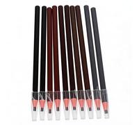 Gogogmee 10 pièces Crayons à Sourcils Imperméables Crayons de Maquillage Doux à Déchirer Teintes Naturelles pour Dessin des Sourcils Cosmétiques