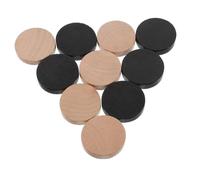 Gogogmee 10 Pièces Jeu de Échiquier Bois pour Table Accessoires pour Jeux de Tir Fronde Noires et Bois Naturel Jouets Interactifs pour Parties Famille