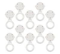 Gogogmee 10 Pièces Lot de 10 Caches de Protection pour Boutons-Poussoirs, Verrou de Sécurité Garçon et Filles Compatible Lave-Linge et Voiture, Protection Anti-Appui Accidentel, Plastique