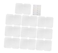 Gogogmee 10 pièces Lot de Protège-textes Transparente Auto-adhésive Film Imperméable Anti-dérapant pour Manuels Protection pour École et Bureau