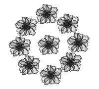Gogogmee 10 pièces Patches Brodés Fleurs Dentelle Colorée Appliques Couture Chic pour Vêtements Décoration DIY et Réparation