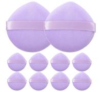 Gogogmee 10 pièces Petit Puff Poudre Maquillage Portable pour Femmes Houppettes Velours Court pour Poudre Éponge Beauté Compacte et Légère Usage Quotidien et Professionnel