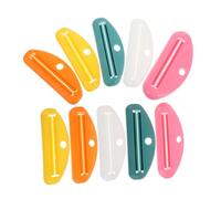 Gogogmee 10 Pièces Presse-tubes Manuel de Dentifrice Compact pour Crème Onguent Nettoyant Visage et Soin des Mains Pratique et Portable avec Crochet Suspendu