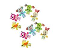 Gogogmee 10 pièces Set de Marionnettes Doigts Animaux en Peluche pour Garçon Fille Éducatif Interaction Parent-Enfant