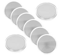 Gogogmee 10 Pièces Vierges en Laiton avec Bordure Filetée Médailles Rondes à Graver pour DIY avec Boîte de Rangement pour Présents Souvenirs et Artisanat Personnalisé