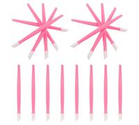 Gogogmee 100 Bâtonnets de Nail Art en Caoutchouc Rose Outil Multifonction pour Cuticules Mortes Applicateur de Strass et Stickers Stylo de Préparation et Décoration D’Ongles - Usage