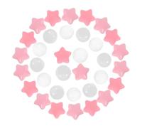 Gogogmee 100 pièces Balles Plastique pour Piscine à Balles Boules Roses et Rondes Transparentes Sécurisées et pour Garçon Fille Jeu Créatif pour Tentes et Maisons de Jeu