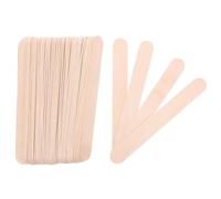 Gogogmee 100 Pièces Bâtons Bois Naturel Géants Bâtonnets Écologiques pour Épilation Artisanat Modélisme et Étiquetage de Plantes Surface Lisse Anti-écharde Résistants et Multifonctions