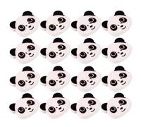 Gogogmee 100 Pièces Boutons à Coudre Boutons en Bois Tête de Panda, Double Trou, à Coudre Coller, pour Chapeaux, Décorations de Fête et Scrapbooks