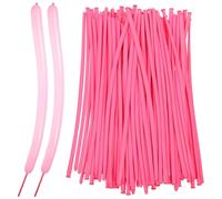 Gogogmee 100 pièces Lot de Ballons Longs Latex Rose Ballons à Modeler Résistants pour Décoration Mariage Anniversaire et Fête Set pour Créations DIY et Ambiance Festive