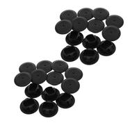 Gogogmee 100 Pièces Lot de Bouchons Ronds Plastique pour Bas de Caisse Caches Drainage Étanches pour Garde Boue Auto Clips de Remplacement Robustes pour Protection Sous Voiture