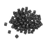 Gogogmee 100 pièces Mini Dice Set Six-Sided Square Corner Dice for Tabletop Games Math Learning and Party Use Portable Ultrafine Gaming Accessories