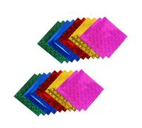 Gogogmee 100 pièces Papier Origami Scintillant pour Garçon Fille Carrées Pliables Colorées Kit DIY Bricolage Créatif pour Décorations Fête et Loisirs Manuels