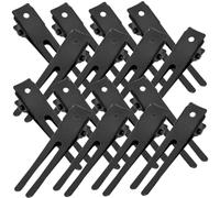 Gogogmee 100 pièces Pinces à Cheveux Métal Clips Bec de Canard DIY Accessoires pour Création Barrette Noires Sectionnement Cheveux Trucs Coiffure