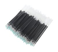 Gogogmee 100 Pièces Recharges de Stylo à Bille Gel Noir Pointe Pressée Lisse Recharges Dencre Liquide pour Bureau et École Pratique et Portable