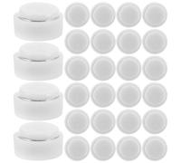 Gogogmee 100 Roulements à Billes Rotatifs Blancs pour Loisirs Créatifs - Base Rotative Miniatures pour Moulins à Vent et Pinces à Cheveux - Accessoire DIY 100 Pièces pour Assemblage Solide