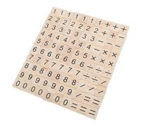 Gogogmee 100pièces Petites Tuiles Bois Symboles Numériques pour Éducation Bricolage Artisanat Et Jeux