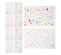 Gogogmee 10feuilles Strass pour Visage Autocollants Bijoux Maquillage Stickers Strass Visage Décorations Pierres Précieuses Stickers Beauté Fête