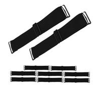 Gogogmee 10pièces Lot de Bandeaux pour Perruques Bande Ajustable Élastique Maintien pour Perruques à Lace Front