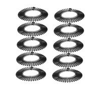 Gogogmee 10pièces Peignes à Cheveux Extensibles Plastique Lot De Peignes Ronds Flexibles Pour Chignons Et Perruques Convient à Tous Types De Cheveux